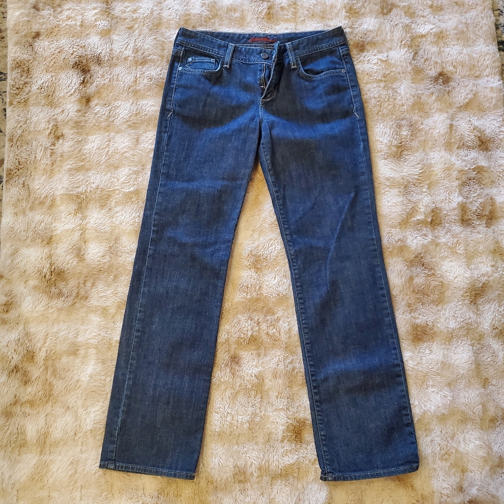 Eddie Bauer Women's Dark Wash, Straight Leg Jean, Size 6